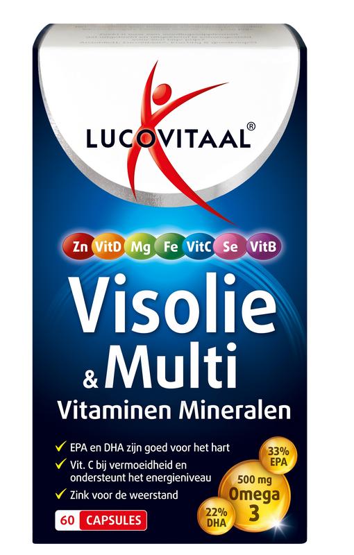 Lucovitaal Visolie&Multi Vitamin Mineralen Capsule