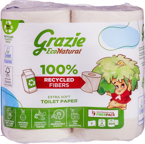 Toiletpapier 2-Laags 4 Rol