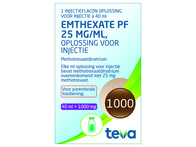 Emthexate Pf Injvlst  25mg/ml Flacon  40ml