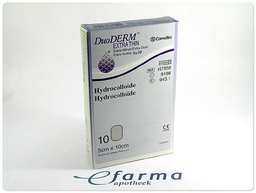 Duoderm Hydro-Aktief Plak X-Thin  5,0x10,0cm