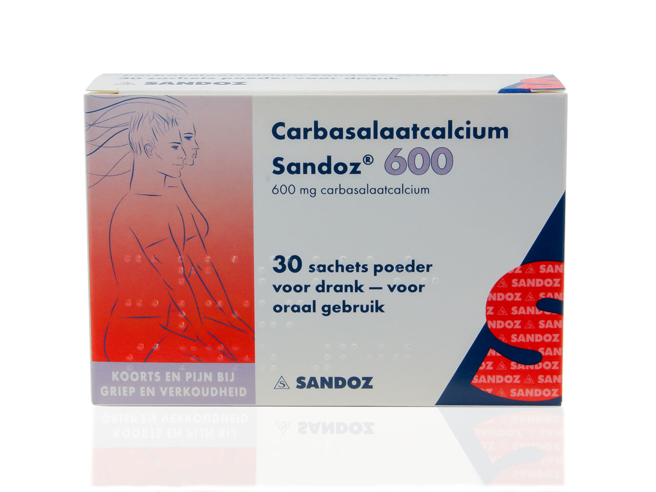 Carbasalaatcalcium Sandoz Sachet 600mg
