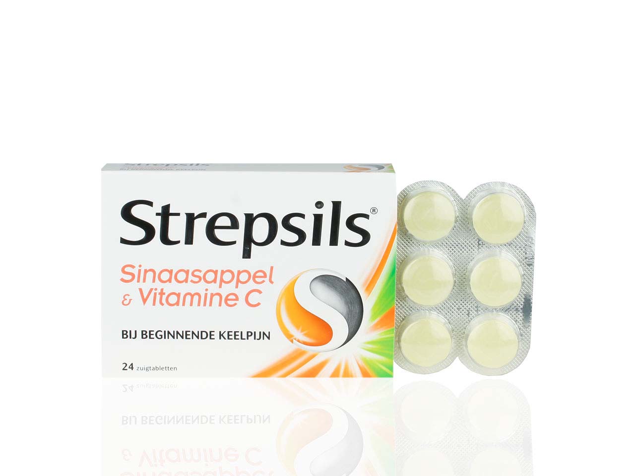 Strepsils Zuigtablet met Sinaasappel en Vitamine C