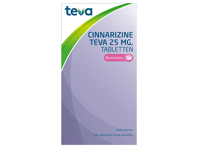 Cinnarizine Teva Tablet 25mg