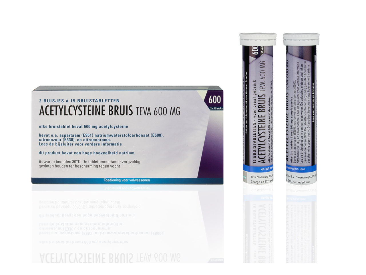 Acetylcysteine Teva Bruistablet 600mg