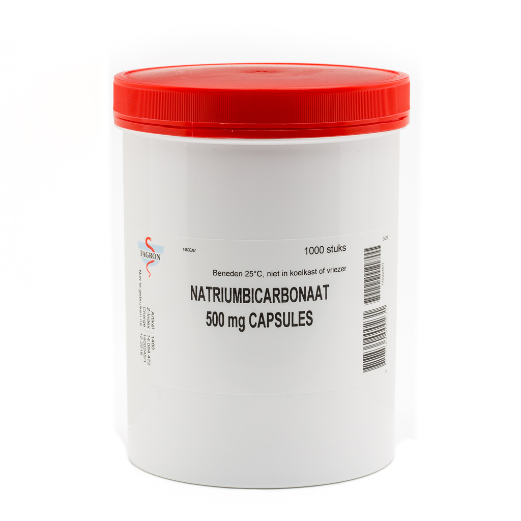 Natriumbicarbonaat Capsule 500mg Fagron