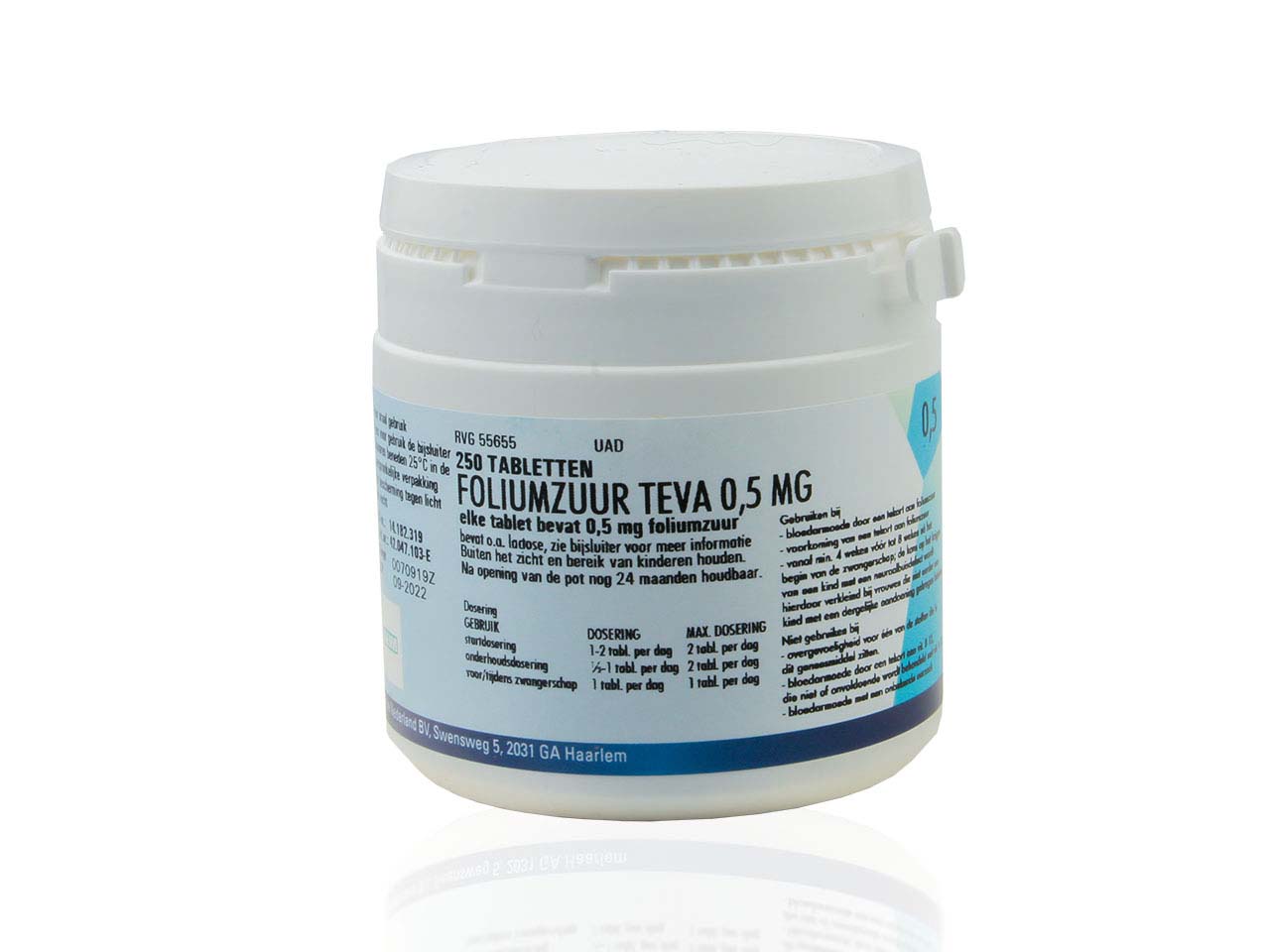 Foliumzuur Teva Tablet 0,5mg