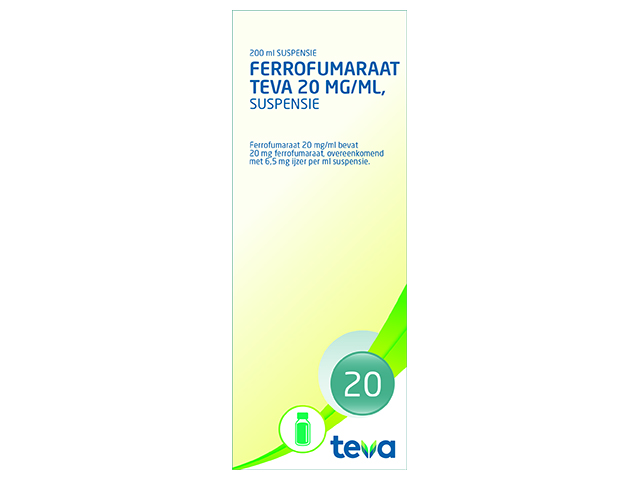 Ferrofumaraat Teva Suspensie 20mg/ml