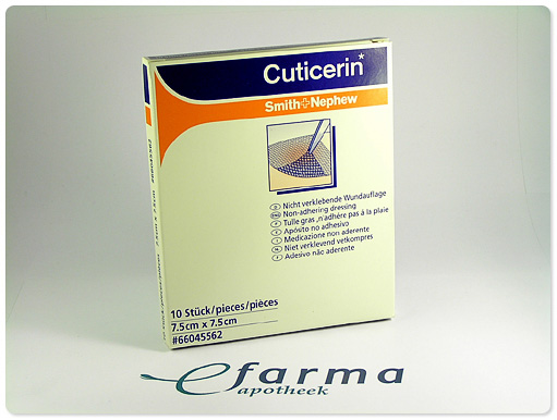 Cuticerin Zalfkompres 7,5x7,5cm