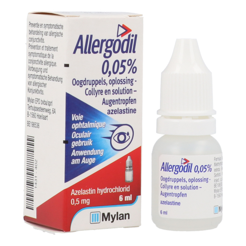Allergodil Oogdruppels 0,5mg/ml Flacon 6ml