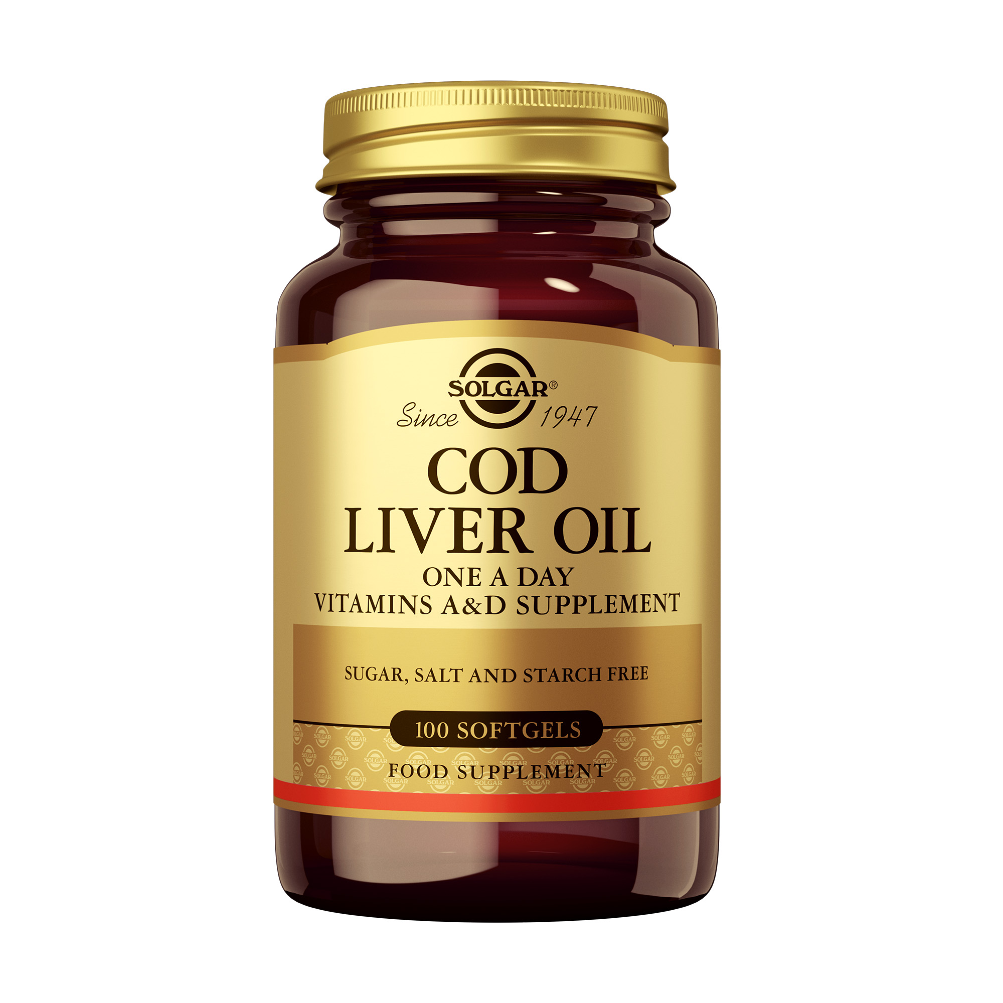 Solgar Cod Liver Oil (Levertraan) Softgels 0940