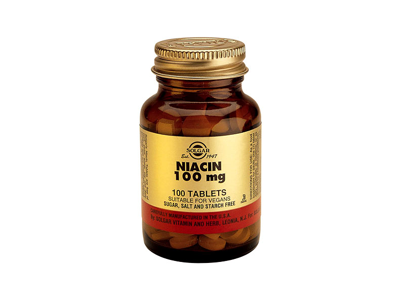 Solgar B-3 (Niacine) 100mg Tabs 1860