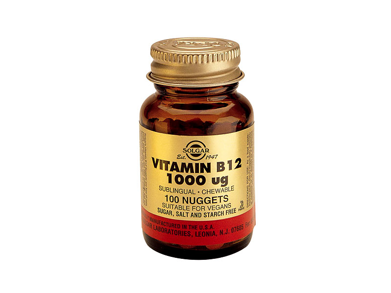 Solgar B-12 (Cyanocobalamine) 1000 mcg