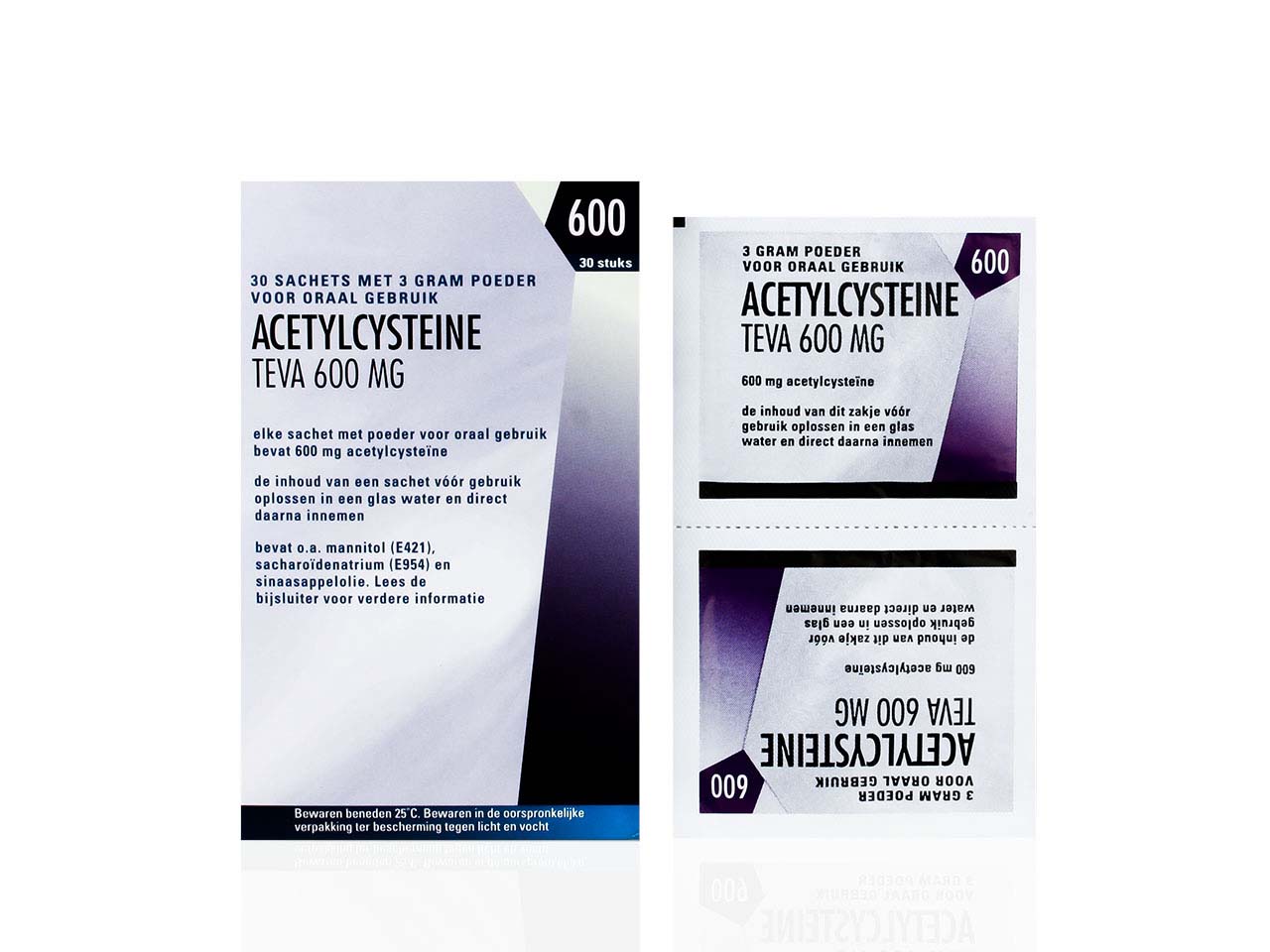 Acetylcysteine Teva Poeder Skvr 600mg In Sac