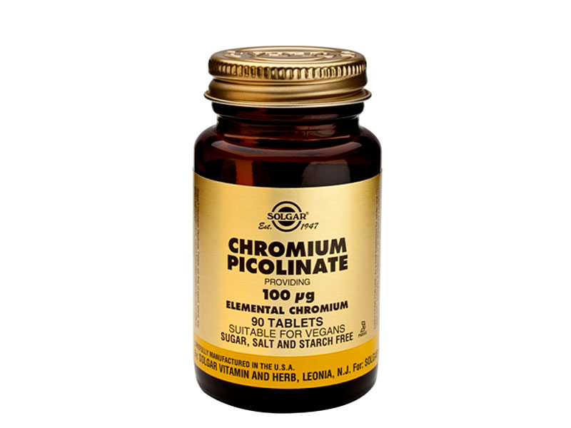 Solgar Chromium Picolinate 100mcg Tabs