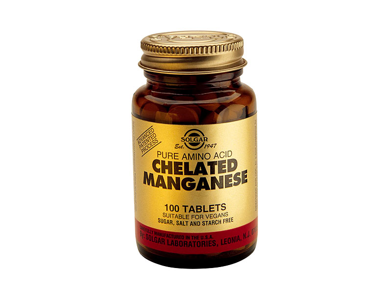 Solgar Chelated Manganese (Mangaan) Tabs