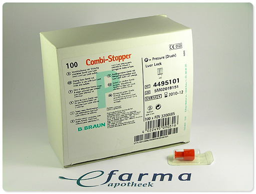 Combi Afsluitdopje B.Braun Rood M/F Ll
