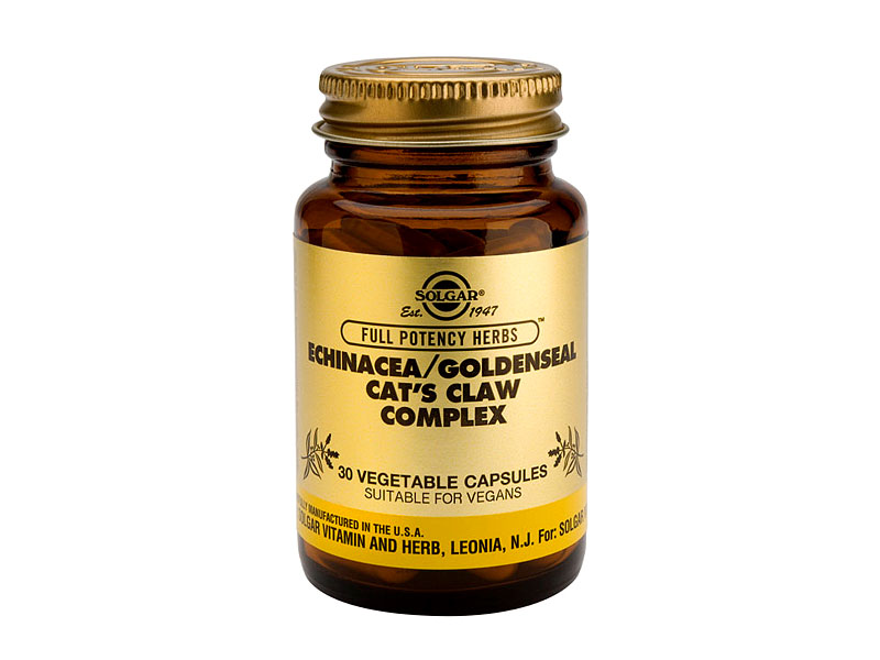 Solgar Echinacea Golden Seal Cats Claw Fp Vegicaps