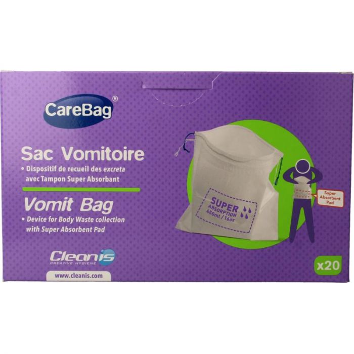 Care Bag Braakzakje met Geurabsorptiemat