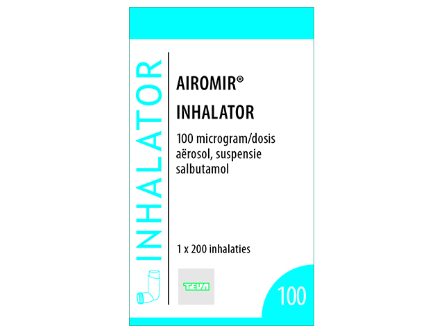 Product Airomir 100 Aerosol 100mcg/Do Spbs 200do+Inhalator