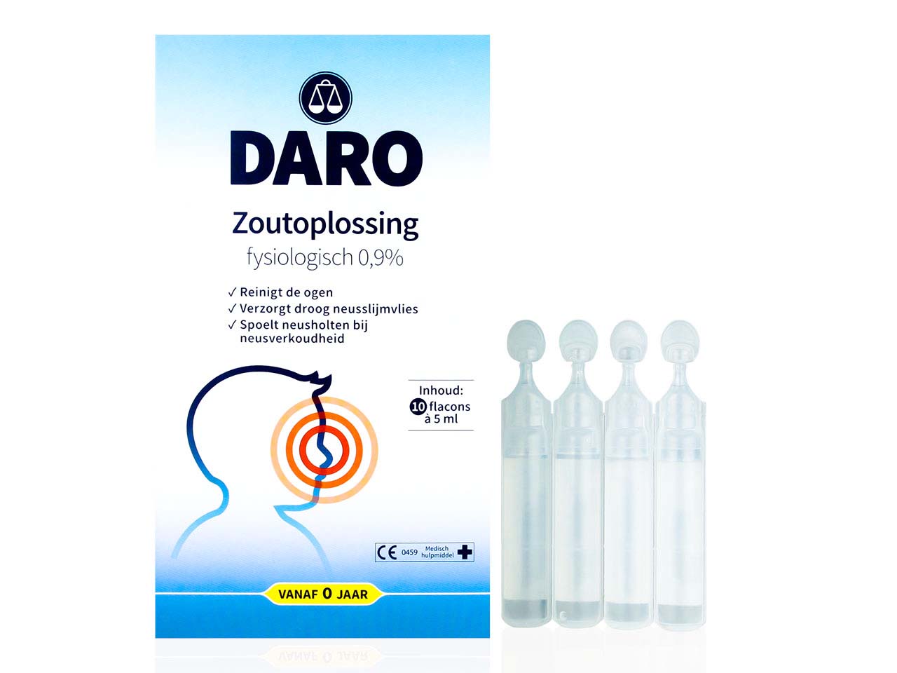 Daro Zoutoplossing Fysiologisch 0,9% Flacon 5ml