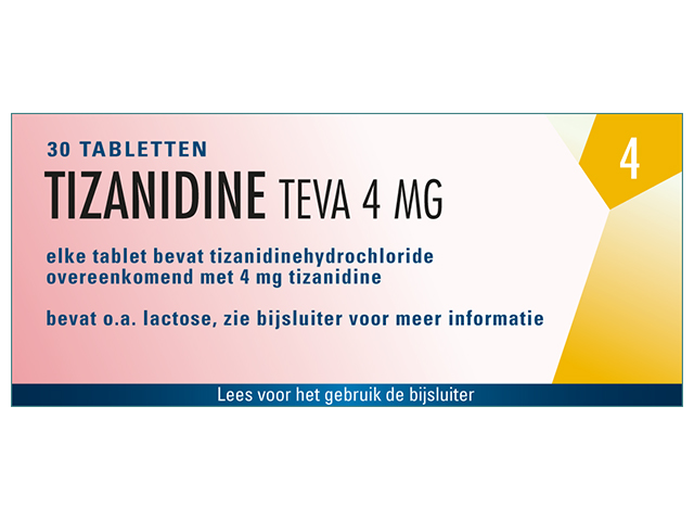 Tizanidine Hcl Teva Tablet 4mg