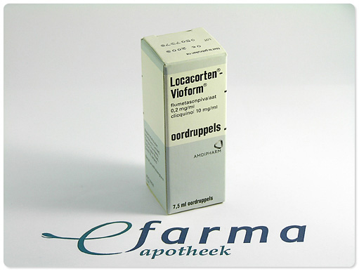 Locacorten-Vioform oordruppels - Medicijnen - Medicijninformatie | eFarma