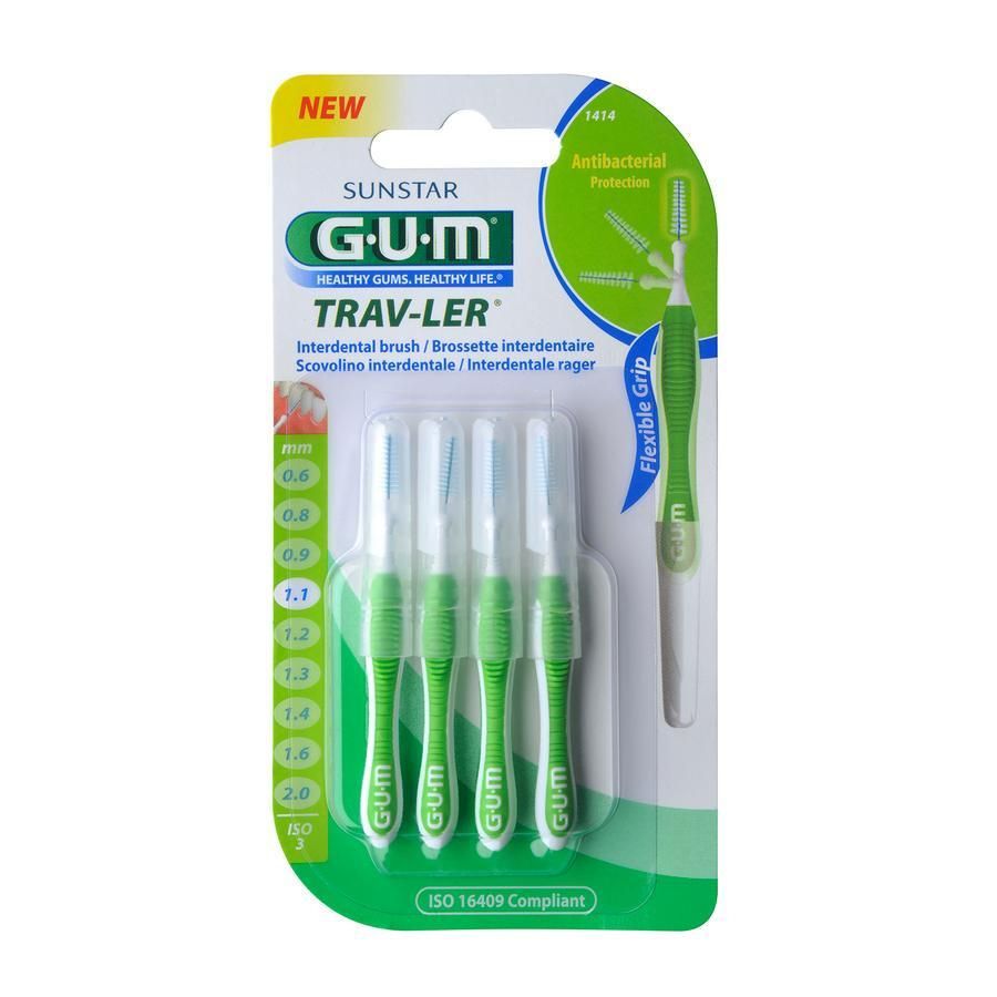 Gum Trav-Ler 4 Ragers 1.1mm Groen