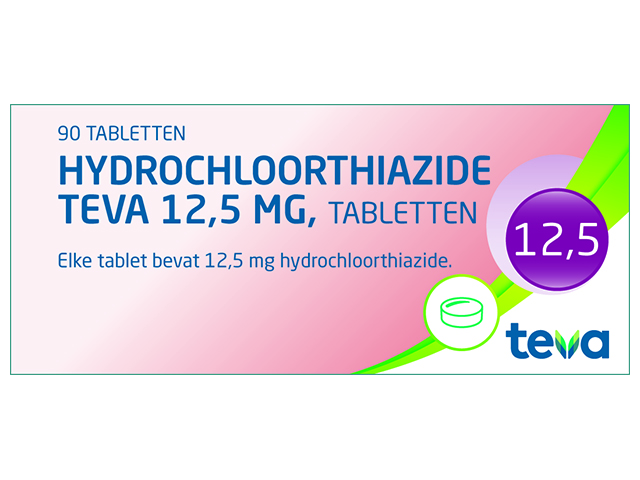 Hydrochloorthiazide Teva Tablet 12,5mg