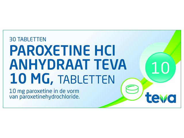 Paroxetine Teva Tablet 10mg(Als Hcl Anhy)