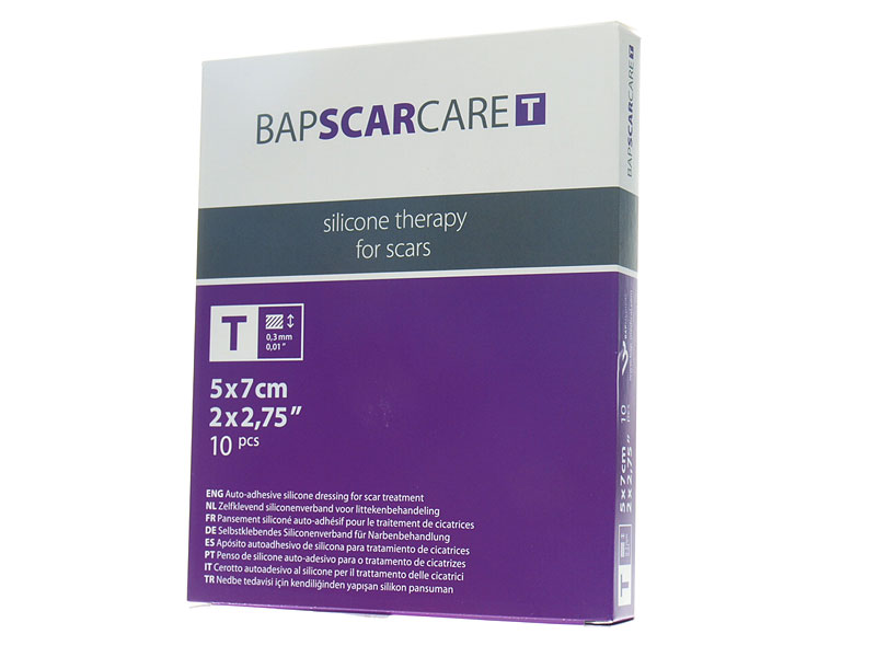 Bap Scarcare T Siliconenverband  5x 7cm