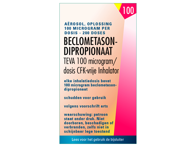 Beclometason Teva Aer Cfkvr 100mcg/Do Spb 200do+In