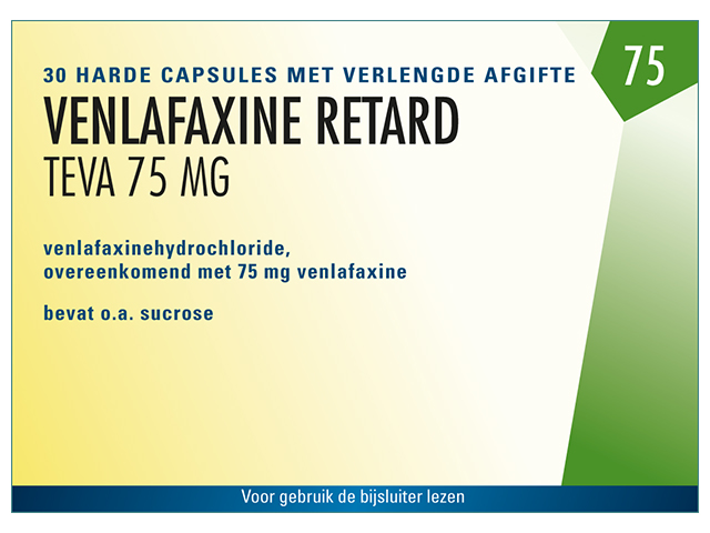 Product Venlafaxine Teva Retard Capsule Mva  75mg