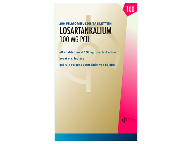Losartan Kalium Pch Tablet Omhuld 100mg