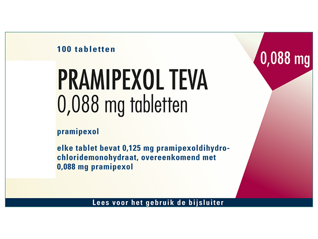 Pramipexol Teva Tablet 0,125mg (0,088mg Base)