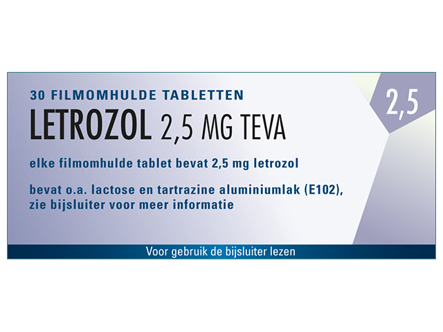 Letrozol Teva Tablet Filmomhuld 2,5mg