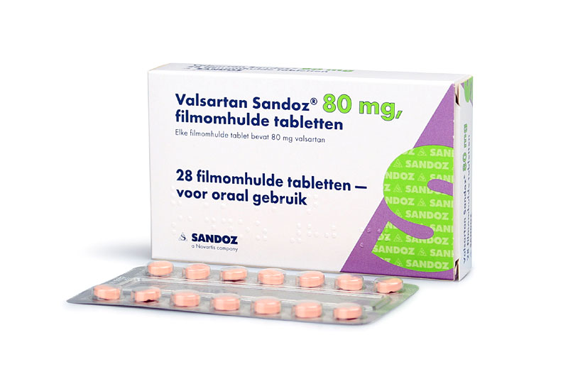 Valsartan Sandoz Tablet Filmomhuld 80mg