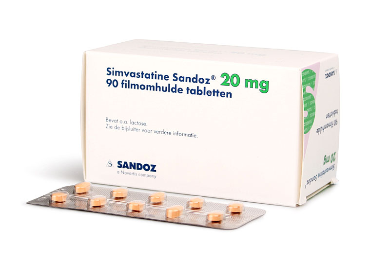 Simvastatine Sandoz Tablet Filmomhuld 20mg