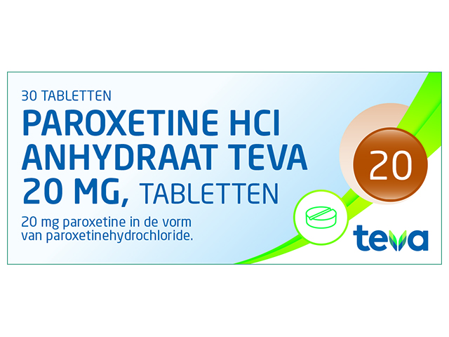 Paroxetine Teva Tablet 20mg(Als Hcl Anhy)