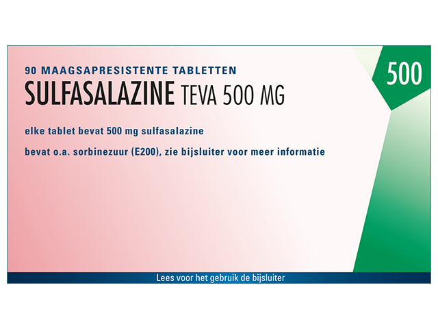 Sulfasalazine Teva Tablet Msr 500mg
