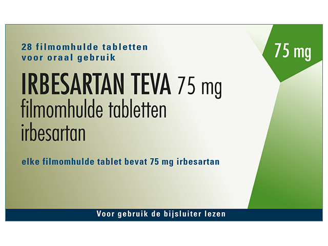 Irbesartan Teva Tablet Filmomhuld 75mg