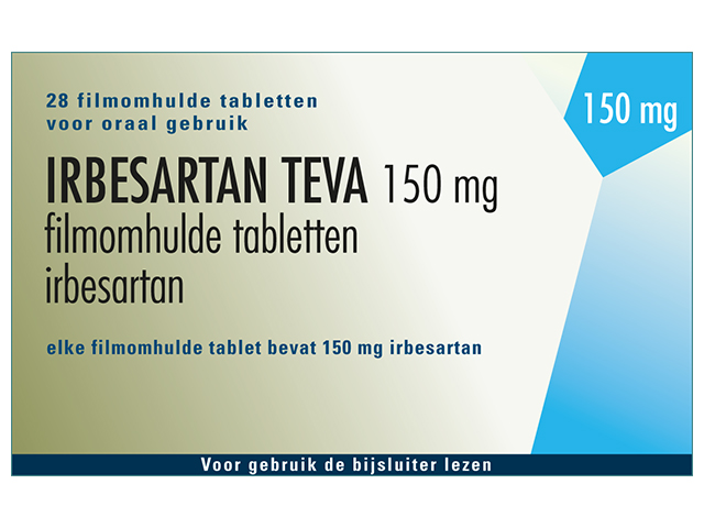 Irbesartan Teva Tablet Filmomhuld 150mg