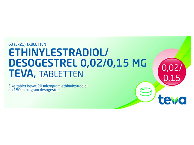 Desog./Ethinyl. 0,15/0,02mg Teva