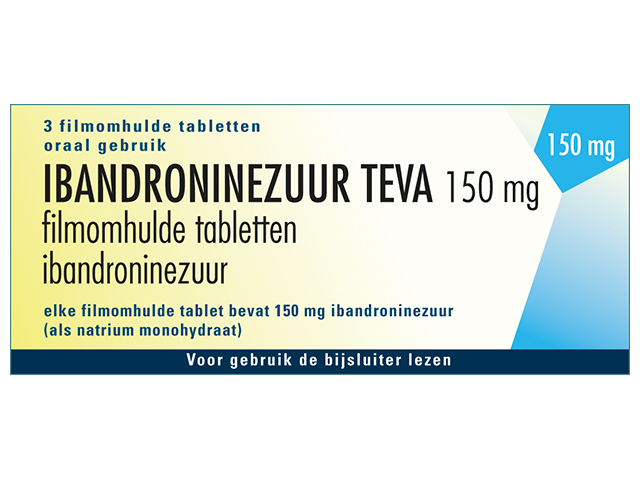 Ibandroninezuur Teva Tablet Filmomhuld 150mg