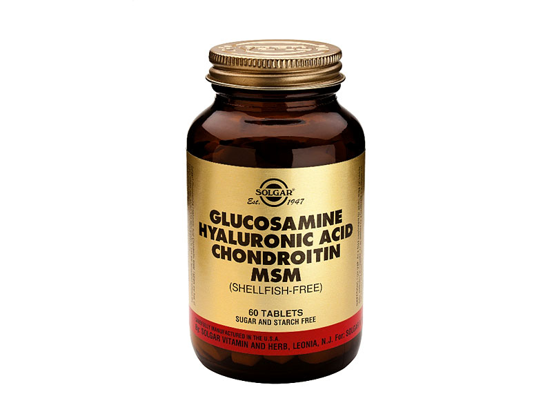 Solgar Glucosamine Hyaluron Acid Chondroit Msm Tab