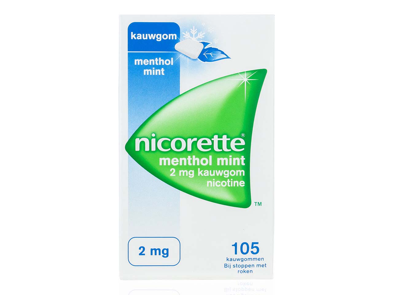Nicorette Suikervrij Menthol Mint Kauwgom 2mg