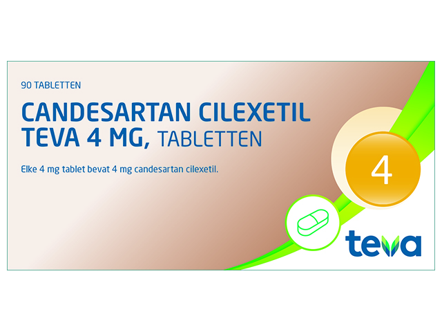 Candesartan Cilexetil Teva Tablet 4mg