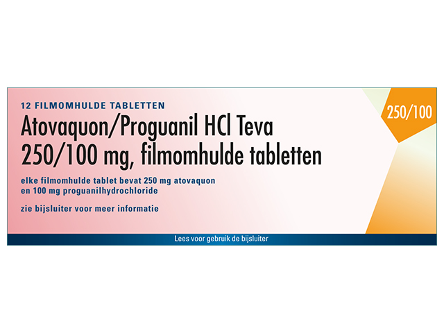 Atovaquon/Proguanil Teva Tablet Filmomh 250/100mg