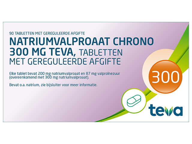 Natriumvalproaat Teva Chrono Tablet Mga 300mg
