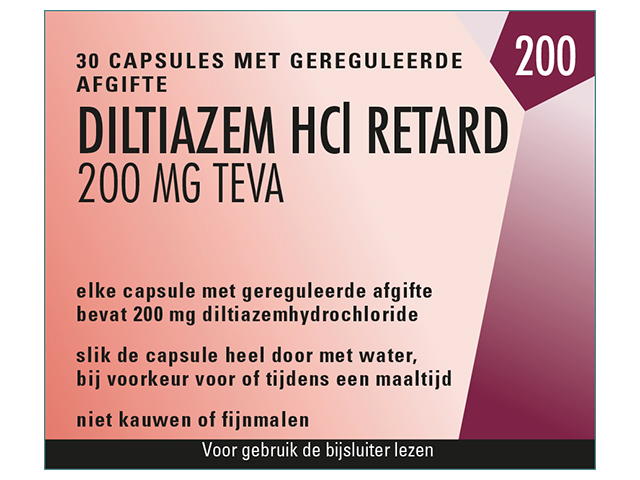 Diltiazem Hcl Teva Retard Capsule Mga 200mg