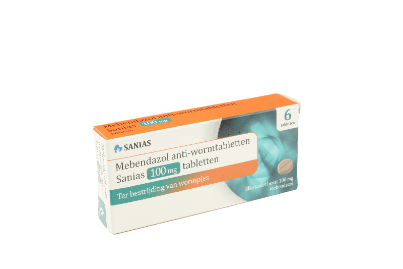 Sanias Wormkuurtablet Mebendazol 100mg